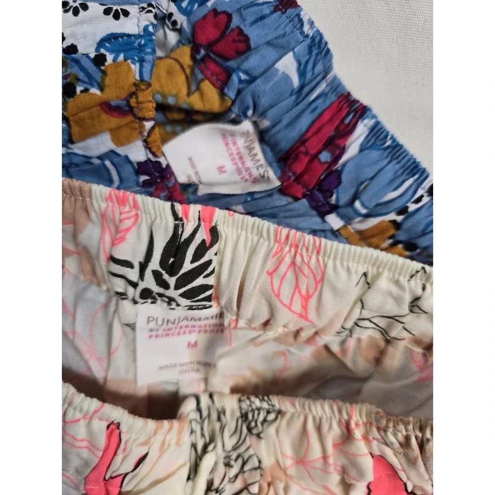 Punjammies By International PrincessProject Girls Pajama Pants  M Youth Lot Of 2